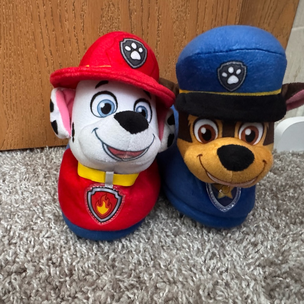 Paw Patrol Red and Blue Kids Slippers
